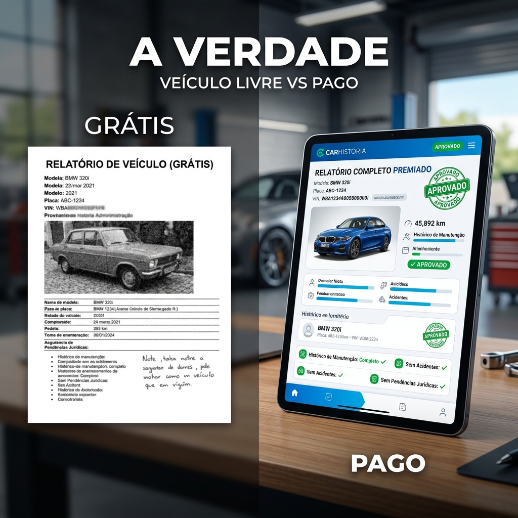 Consulta Grátis vs Paga: Por que os R$ 10,00 mais bem gastos da sua vida?